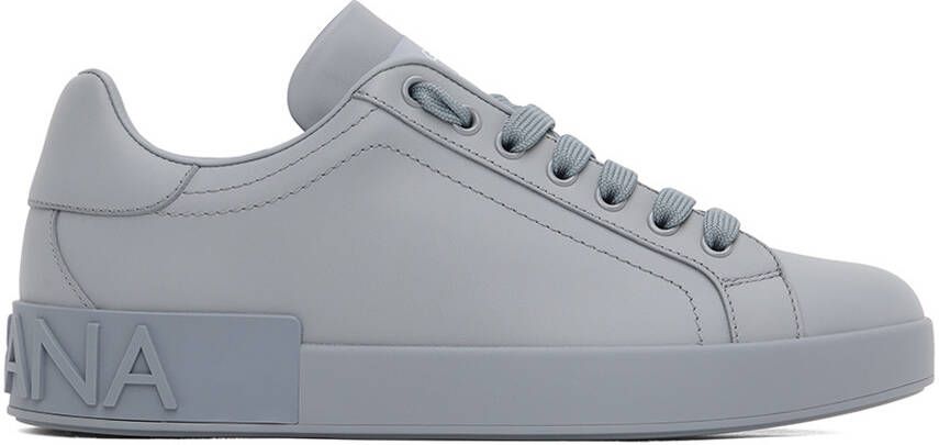 Dolce & Gabbana Gray Portofino Sneakers - Picture 5