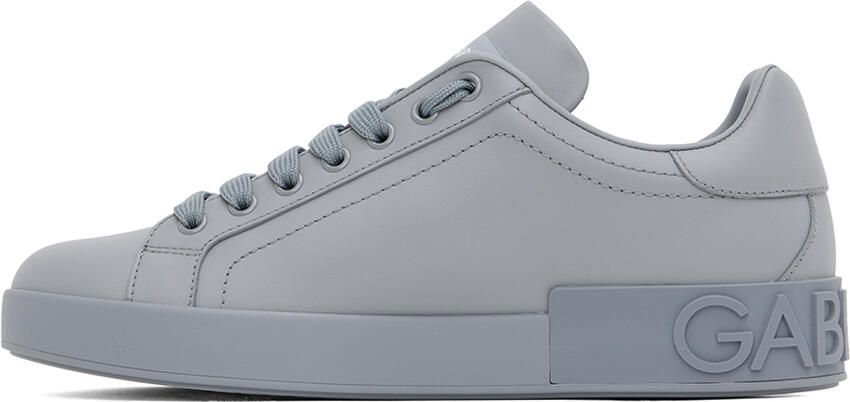 Dolce & Gabbana Gray Portofino Sneakers - Picture 3