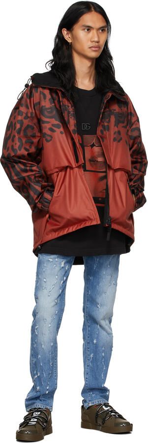 Dolce & Gabbana Khaki Portofino Low-Top Sneakers - Picture 4