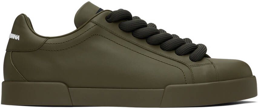 Dolce & Gabbana Khaki Portofino Sneakers