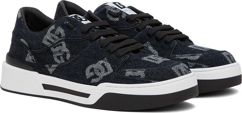 Dolce & Gabbana Navy New Roma Sneakers - Picture 2