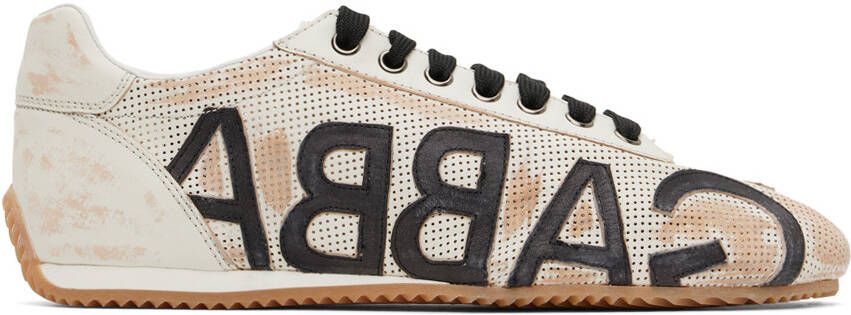 Dolce & Gabbana Off-White Logo Sneakers