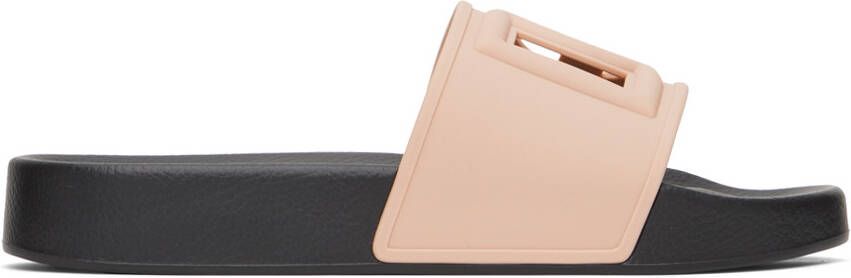 Dolce & Gabbana Pink Beachwear Slides - Picture 5