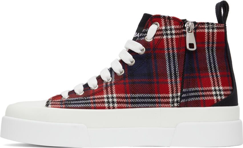 Dolce & Gabbana Portofino Light Two-Tone Mid-Top Sneakers - Picture 4