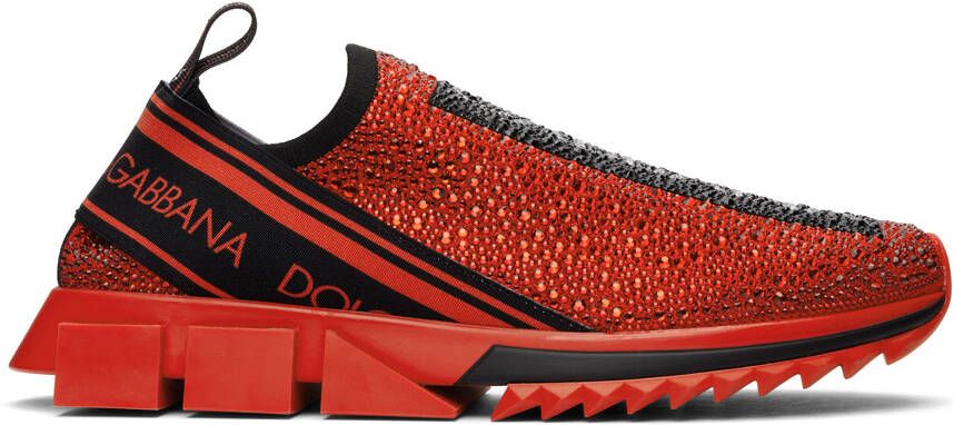 Dolce & Gabbana Red Sorrento Sneakers - Picture 5