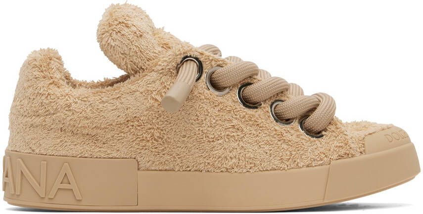 Dolce & Gabbana Tan Portofino Sneakers - Picture 5