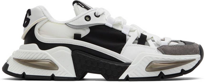 Dolce & Gabbana White & Black Airmaster Sneakers - Picture 6