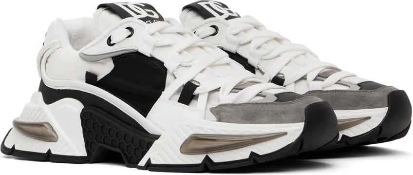 Dolce & Gabbana White & Black Airmaster Sneakers - Picture 4