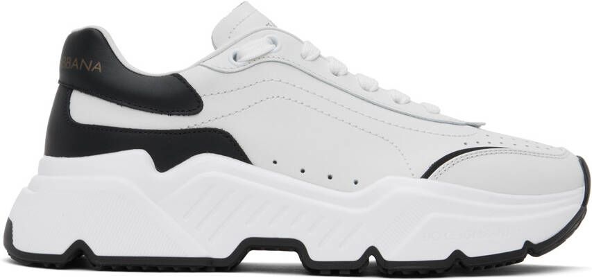 Dolce & Gabbana White & Black Daymaster Sneakers - Picture 5