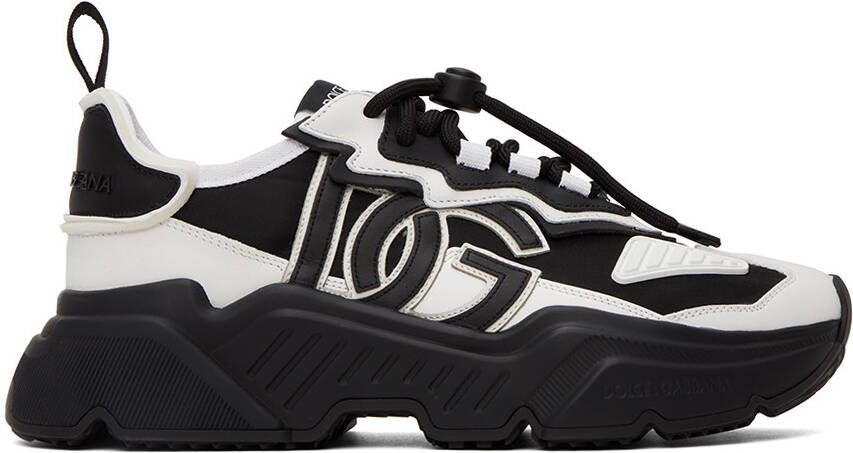 Dolce & Gabbana White & Black Daymaster Sneakers - Picture 5
