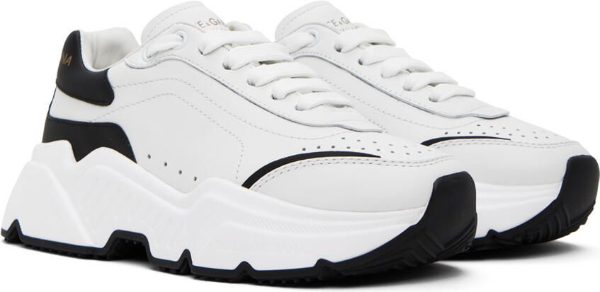 Dolce & Gabbana White & Black Daymaster Sneakers - Picture 2