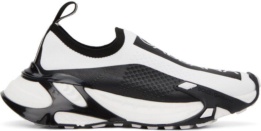 Dolce & Gabbana White & Black Sorrento Sneakers