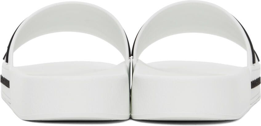 Dolce & Gabbana White Beachwear Slides