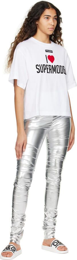 Dolce & Gabbana White Beachwear Slides - Picture 4