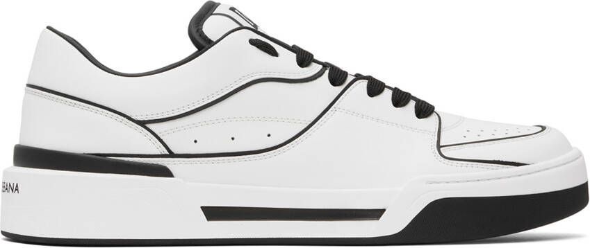 Dolce & Gabbana White New Roma Sneakers