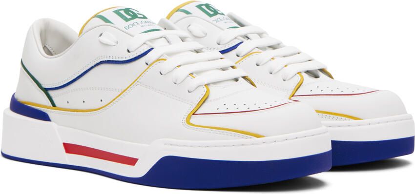 Dolce & Gabbana White New Roma Sneakers - Picture 2