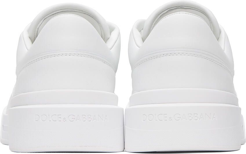 Dolce & Gabbana White New Roma Sneakers