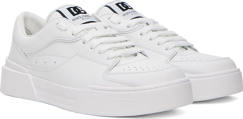 Dolce & Gabbana White New Roma Sneakers - Picture 2