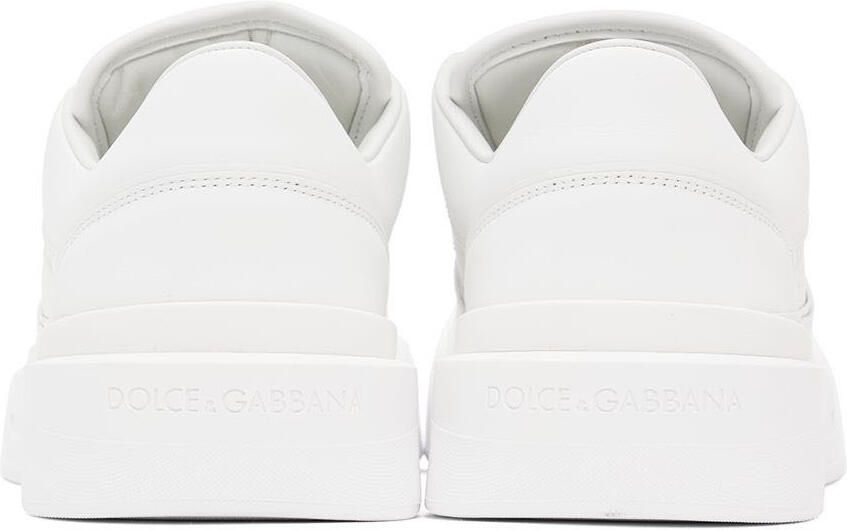 Dolce & Gabbana White New Roma Sneakers