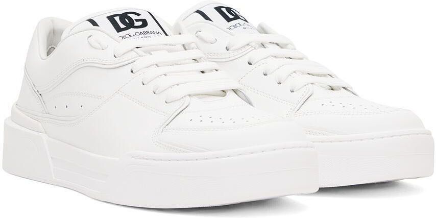 Dolce & Gabbana White New Roma Sneakers - Picture 2