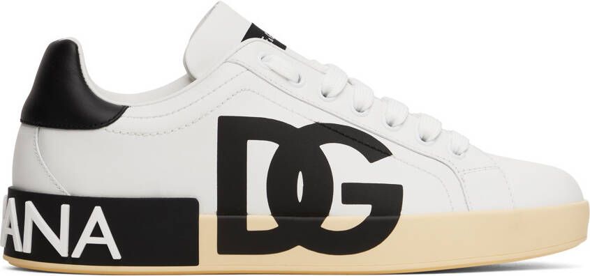 Dolce & Gabbana White Portofino Sneakers - Picture 5