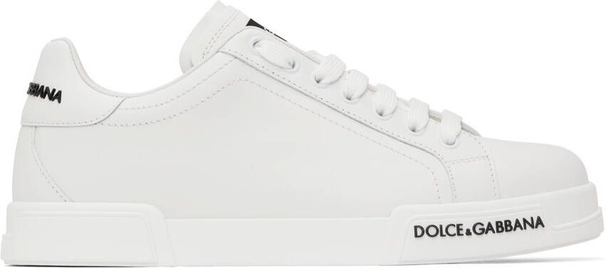 Dolce & Gabbana White Portofino Sneakers - Picture 2
