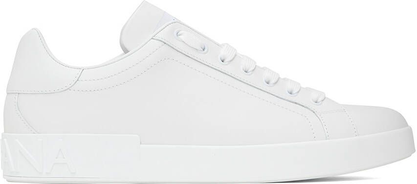 Dolce & Gabbana White Portofino Sneakers - Picture 5