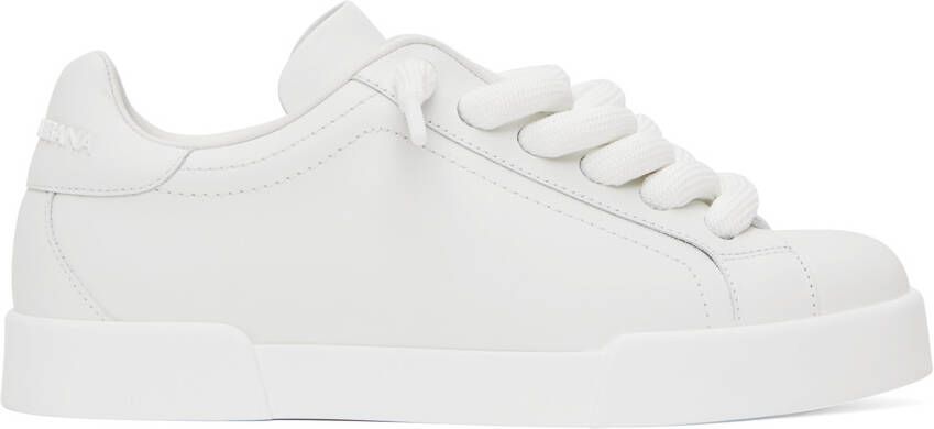 Dolce & Gabbana White Portofino Sneakers - Picture 5