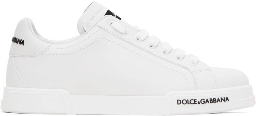 Dolce & Gabbana White Portofino Sneakers - Picture 4