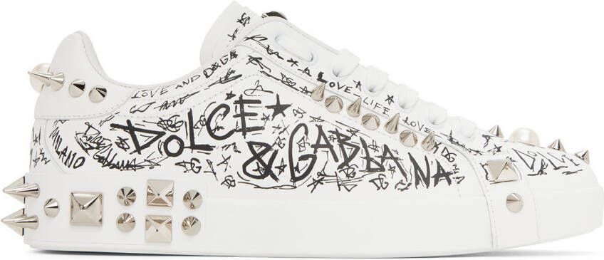 Dolce & Gabbana White Portofino Sneakers
