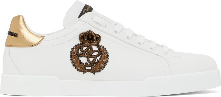 Dolce & Gabbana White Portofino Sneakers - Picture 5
