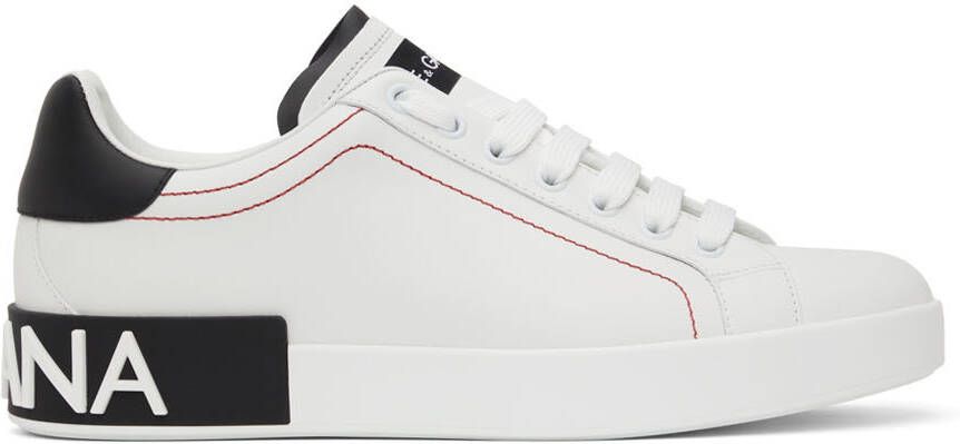 Dolce & Gabbana White Portofino Sneakers - Picture 5