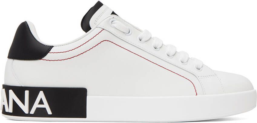 Dolce & Gabbana White Portofino Sneakers - Picture 5