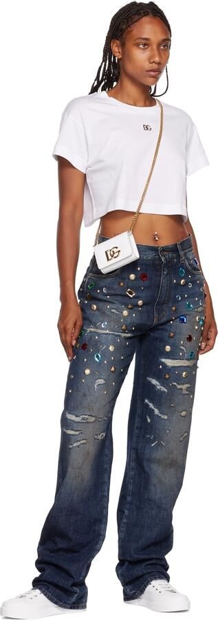 Dolce & Gabbana White Portofino Sneakers - Picture 4