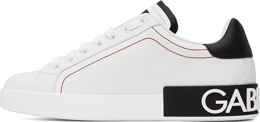Dolce & Gabbana White Portofino Sneakers - Picture 3