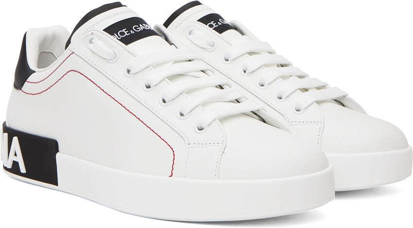Dolce & Gabbana White Portofino Sneakers - Picture 2