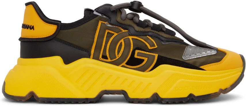 Dolce & Gabbana Yellow & Black Daymaster Sneakers - Picture 4