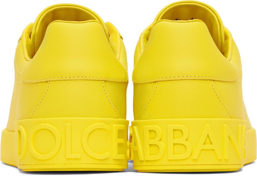 Dolce & Gabbana Yellow Portofino Sneakers