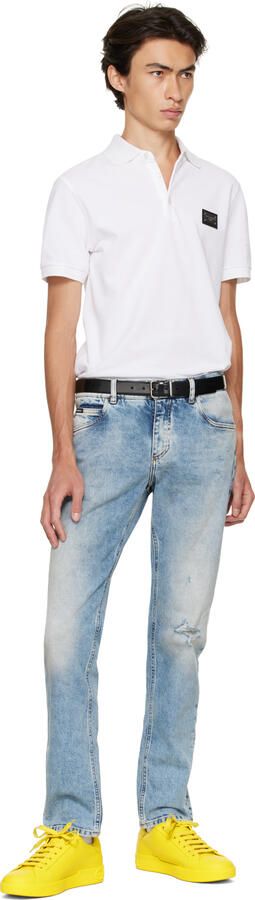 Dolce & Gabbana Yellow Portofino Sneakers - Picture 4