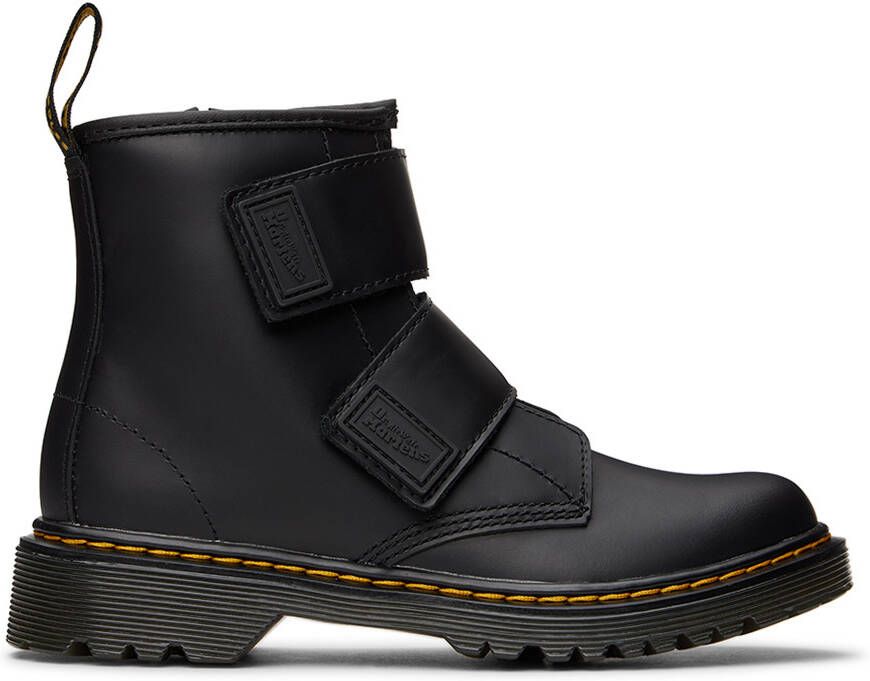 Dr. Martens Baby Black 1460 Double Strap Boots - Picture 6