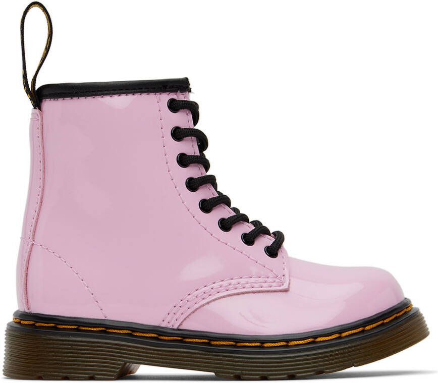 Dr. Martens Baby Pink 1460 Little Kids Boots - Picture 4