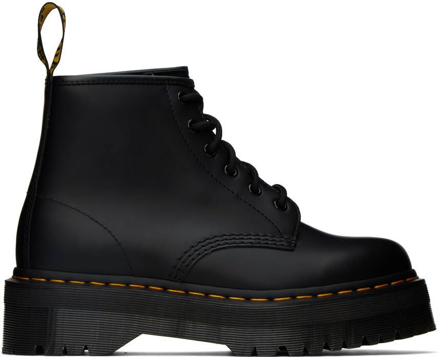 Dr. Martens Black 101 Quad Platform Ankle Boots - Picture 9
