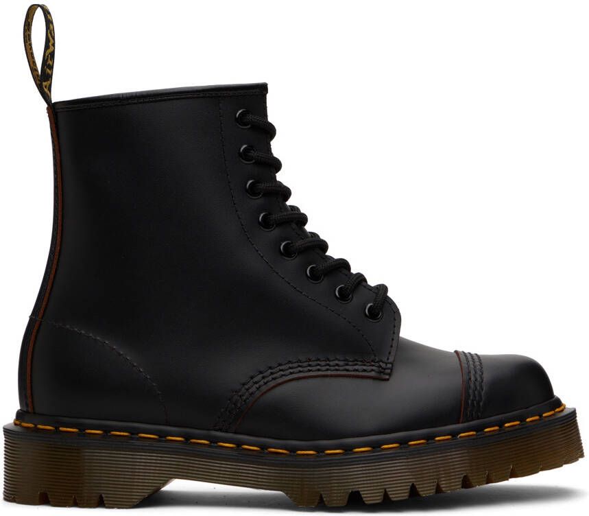 Dr. Martens Black 'Made In England' 1460 Bex Boots - Picture 5