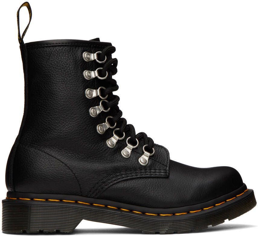 Dr. Martens Black 1460 Virginia Boots - Picture 5