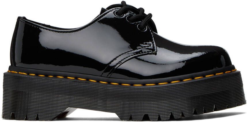 Dr. Martens Black Patent 1461 Quad Platform Derbys - Picture 3