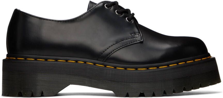 Dr. Martens Black 8053 Quad Platform Derbys - Picture 5
