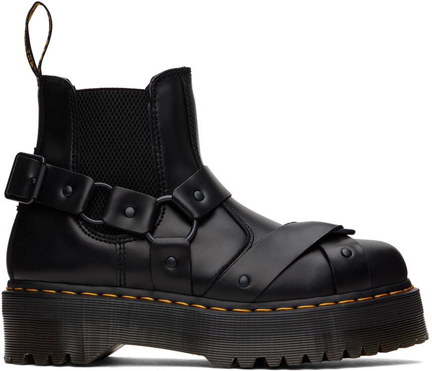 Dr. Martens Black 2976 Quad Harness Chelsea Boots - Picture 5