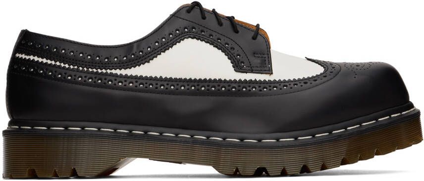 Dr. Martens Black & White 3989 Bex Oxfords - Picture 5