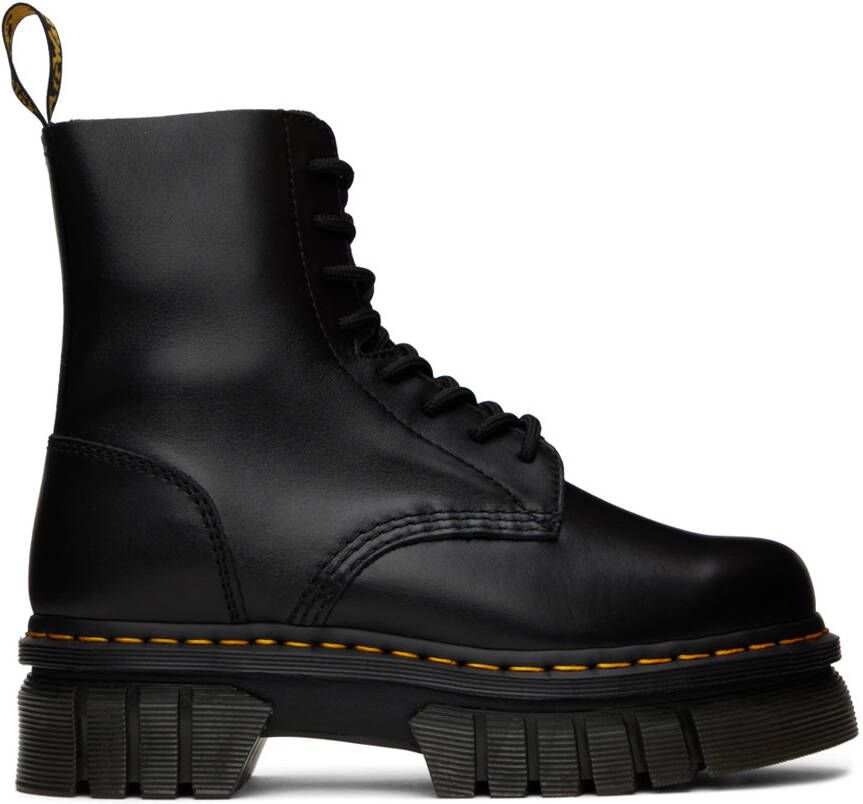 Dr. Martens Black Audrick Nappa Platform Boots - Picture 3