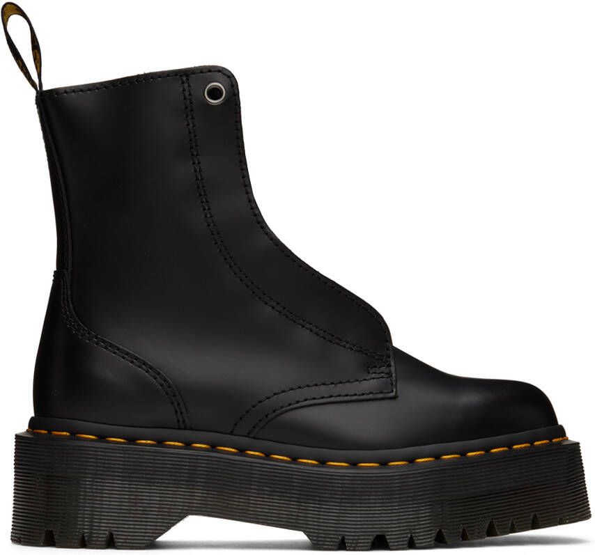 Dr. Martens Black Patent Molly Boots - Picture 4